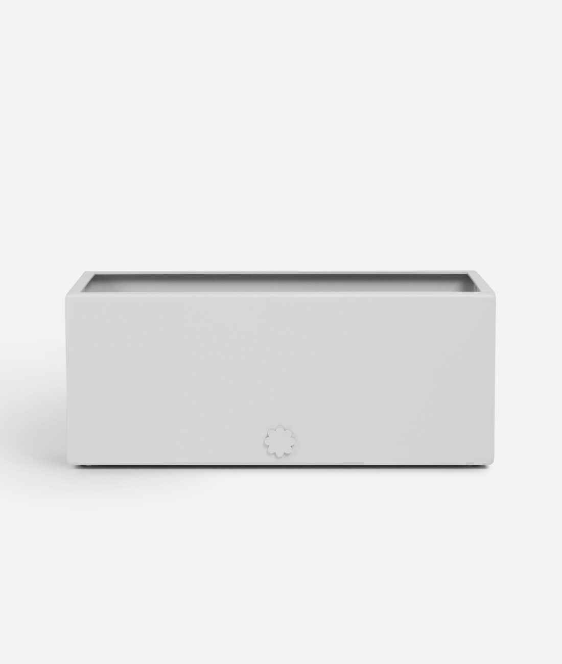 white planter box indoor bench top baby | kinda white